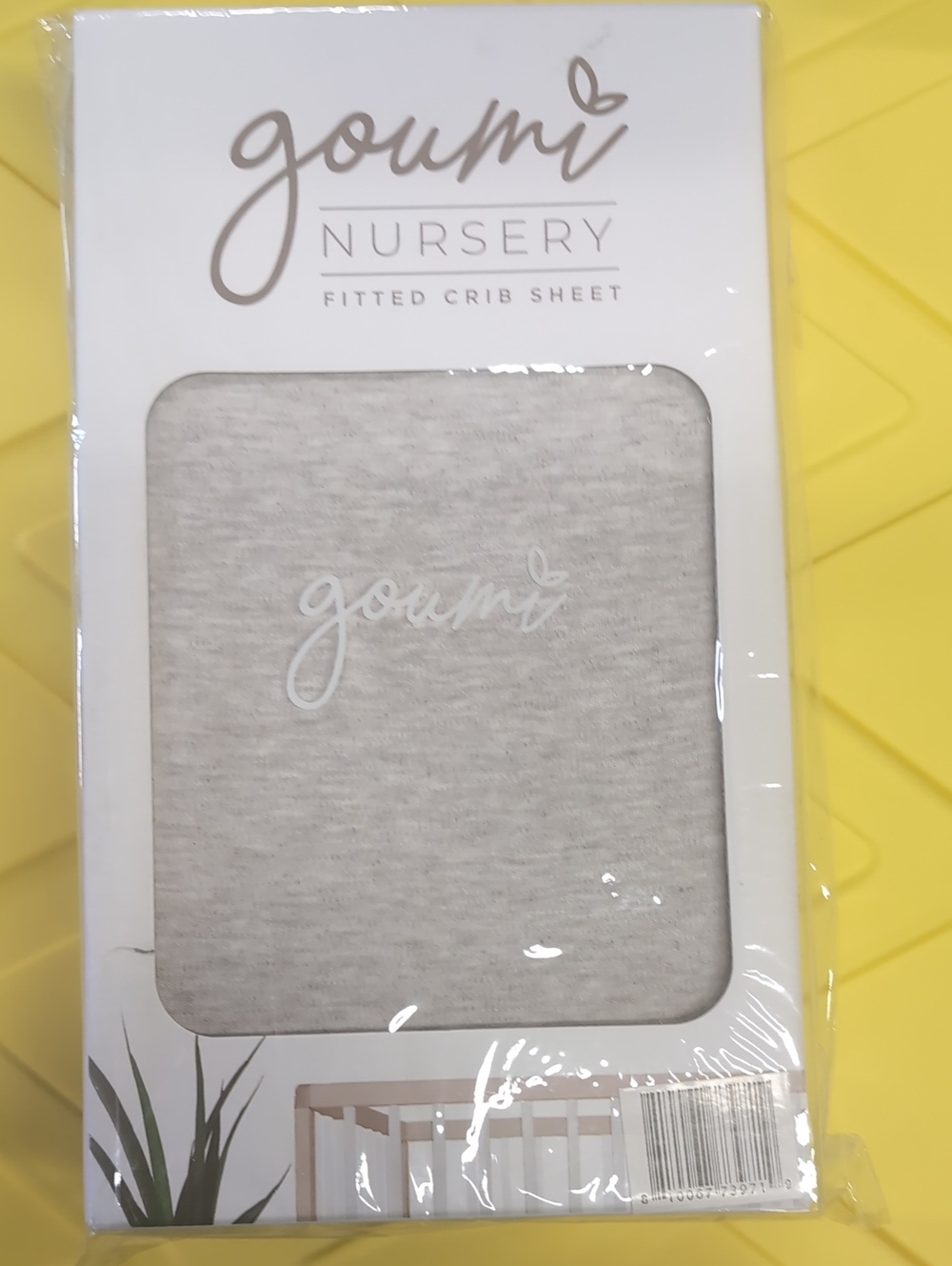 Goumi Nursery Heather Gray Fitted Crib Sheet